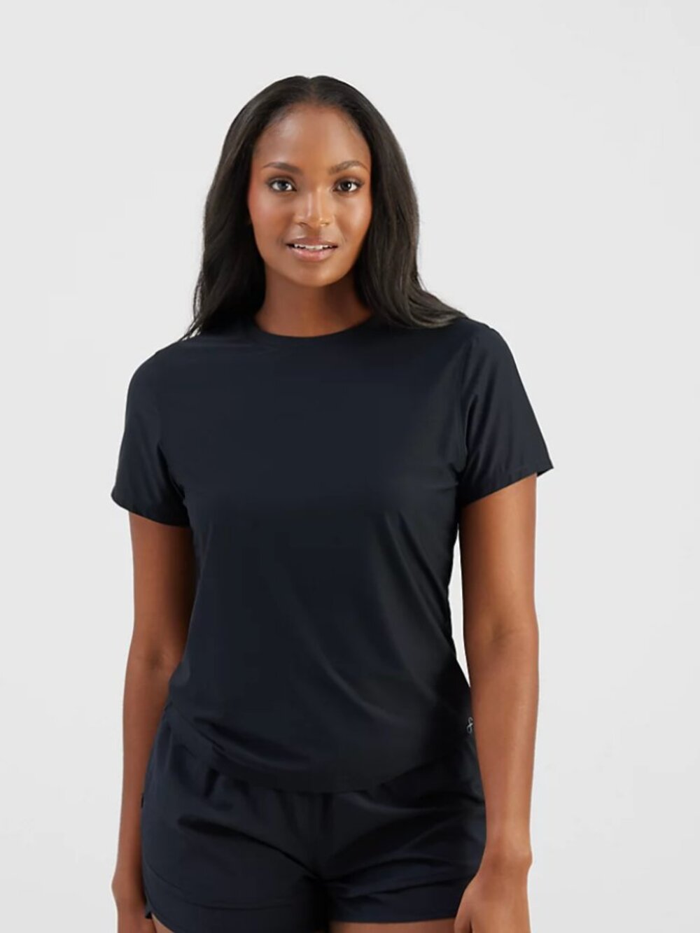 Freely Women's Relay Short Sleeve Black T-Shirt XL Active Gym Training - Picture 9 of 9